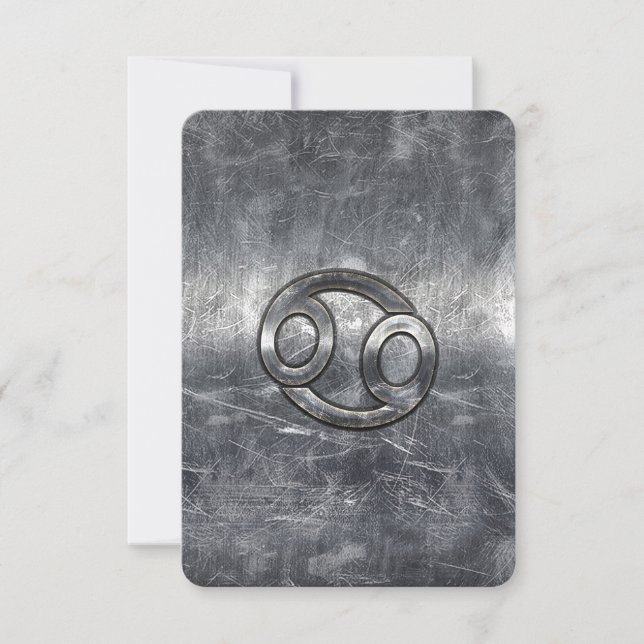 Carte Cancer Zodiac Connexion de style industriel (Devant)