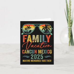 Carte Cancun Mexico Vacation 2025 Matching Family Group
