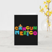 Carte Cancun Mexique (Fleur jaune)