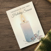 Carte Candlelight Christmas Sympathy Condolence