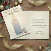 Carte Candlelight Christmas Sympathy Condolence