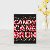 Carte Candy Cane Bruh Tree Light Pjs Christmas Xmas Men (Fleur jaune)