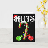 Carte Candy Cane Chest Nuts Couples Funny Chestnuts Xmas (Fleur jaune)
