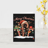 Carte Candy Cane Crew Christmas Elf Hat Santa Holiday De (Fleur jaune)