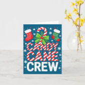 Carte Candy Cane Crew Shirt Adult Men Women Kids Christm (Fleur jaune)