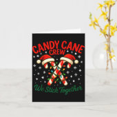 Carte Candy Cane Crew We Stick Together Christmas Costum (Fleur jaune)