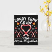 Carte Candy Cane Crew We Stick Together Family Matching  (Fleur jaune)