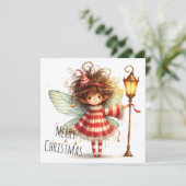 Carte Candy Cane Fairy Holiday Card (Debout devant)
