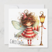 Carte Candy Cane Fairy Holiday Card (Devant)