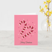 Carte Candy canes Christmas (Fleur jaune)