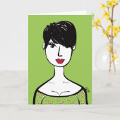 Carte Candy Cutie Noël (Fleur jaune)