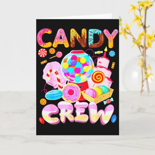 Carte Candy Land Candy Crew Party Halloween Costumes Adu (Fleur jaune)