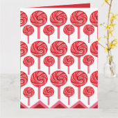 Carte Candy Lollipop Sweet Candy Lollipop (Fleur jaune)