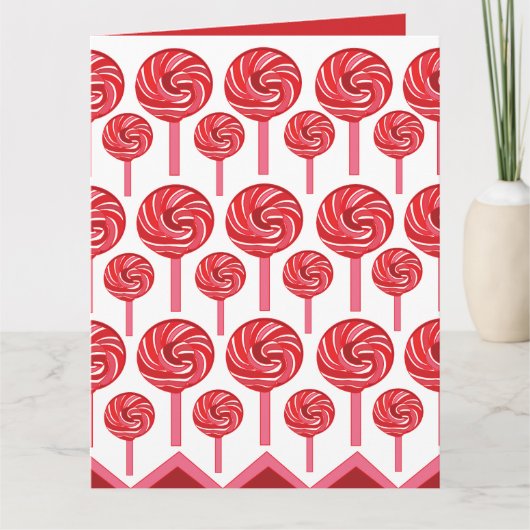 Carte Candy Lollipop Sweet Candy Lollipop (Devant)
