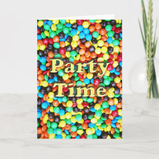 Carte Candy-M&Ms-party time-v-26