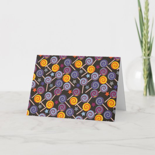 Carte Candy pattern | Lollies 1lipop (Devant)