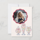 Carte Candy Theme Sweet Kids Valentine Photo (Dos)