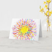 Carte Candy Waters Artiste de l'autisme (Fleur jaune)