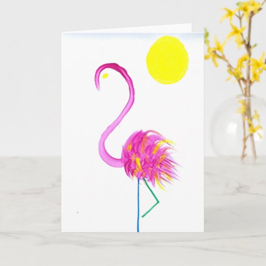 Carte Candy Waters Artiste de l'autisme (Fleur jaune)