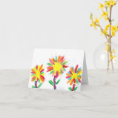 Carte Candy Waters Artiste de l'autisme (Fleur jaune)