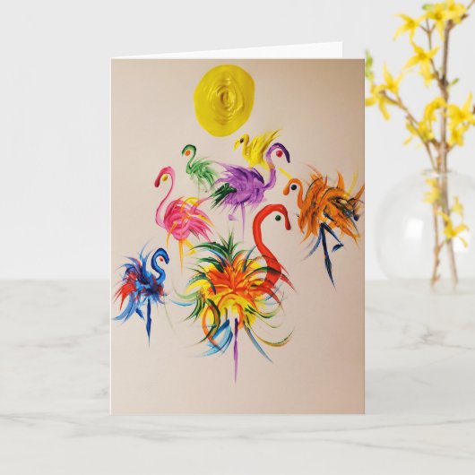 Carte Candy Waters Artiste de l'autisme (Fleur jaune)