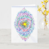 Carte Candy Waters Artiste de l'autisme (Fleur jaune)