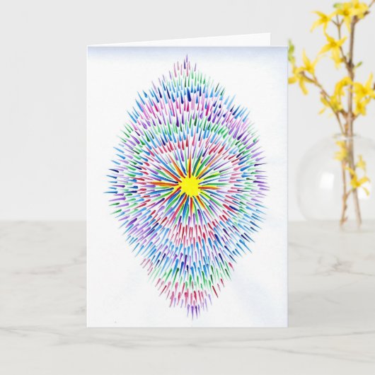 Carte Candy Waters Artiste de l'autisme (Fleur jaune)