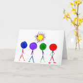 Carte Candy Waters Artiste de l'autisme (Fleur jaune)
