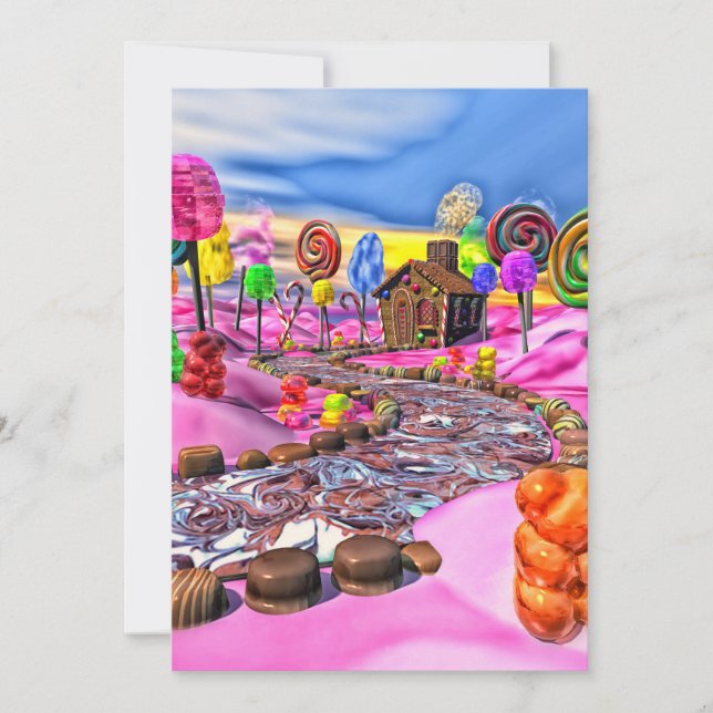 Carte Candyland rose (Devant)