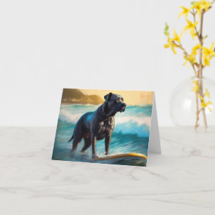 Carte Cane Corso Beach Surf Peinture