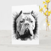 Carte Cane Corso Dog (Fleur jaune)
