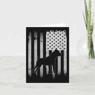 Carte Cane Corso Dog Usa Drapeau américain 4 juillet Pat
