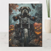 Carte Cane Corso équitation Moto Halloween Effrayant (Devant)