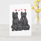Carte Cane Corso Italiano (Fleur jaune)