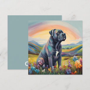 Carte Cane Corso Rainbow Bridge Nom personnalisé du chie