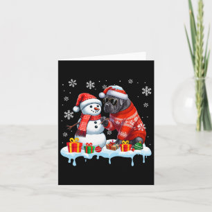 Carte Cane Corso Sungles Swegles Construire Snowman Xmas