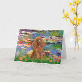 Carte Caniche (Abricot 10) - Lys 2 (Fleur jaune)