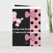 Carte Caniche de joyeux anniversaire (Dos)