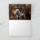 Carte Caniche Halloween Épouvantable (Intérieur)