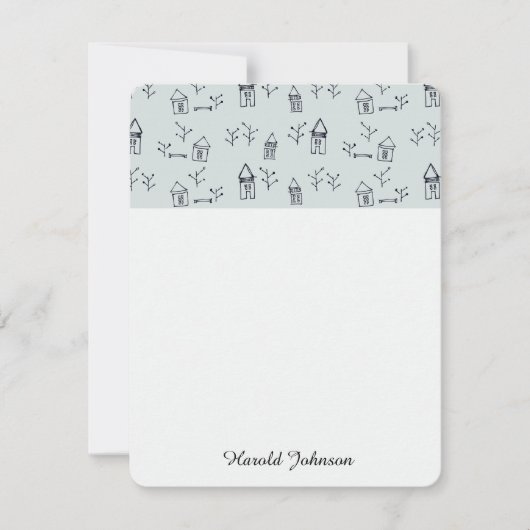 Carte caniche & maisons (Devant)