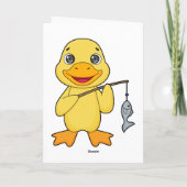 Carte Canne à pêche de pêcheur de canard (Dos)
