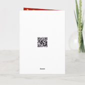 Carte Canne de Noël dans un cocktail (Dos)