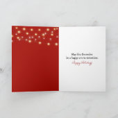 Carte Canne de Noël dans un cocktail (Intérieur)