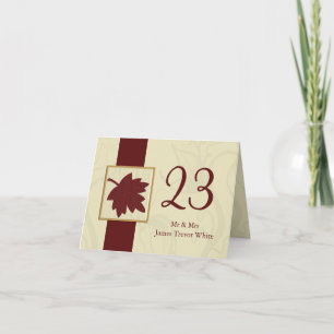 Carte canneberge automne automne automne mariage