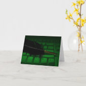 Carte Cannette et clavier (Fleur jaune)