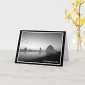 Carte Cannon Beach Sympathy Card (Fleur jaune)