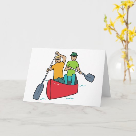 Carte Canoë (Fleur jaune)