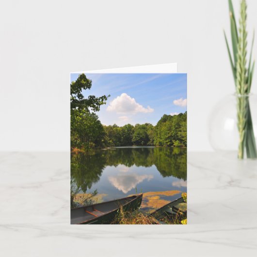 Carte Canoë et lac (Devant)