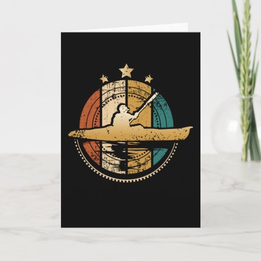 Carte Canoe Retro (Devant)