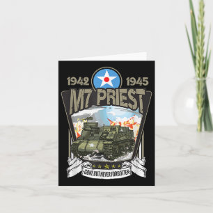 Carte Canon automoteur américain M7 Priest de la Seconde